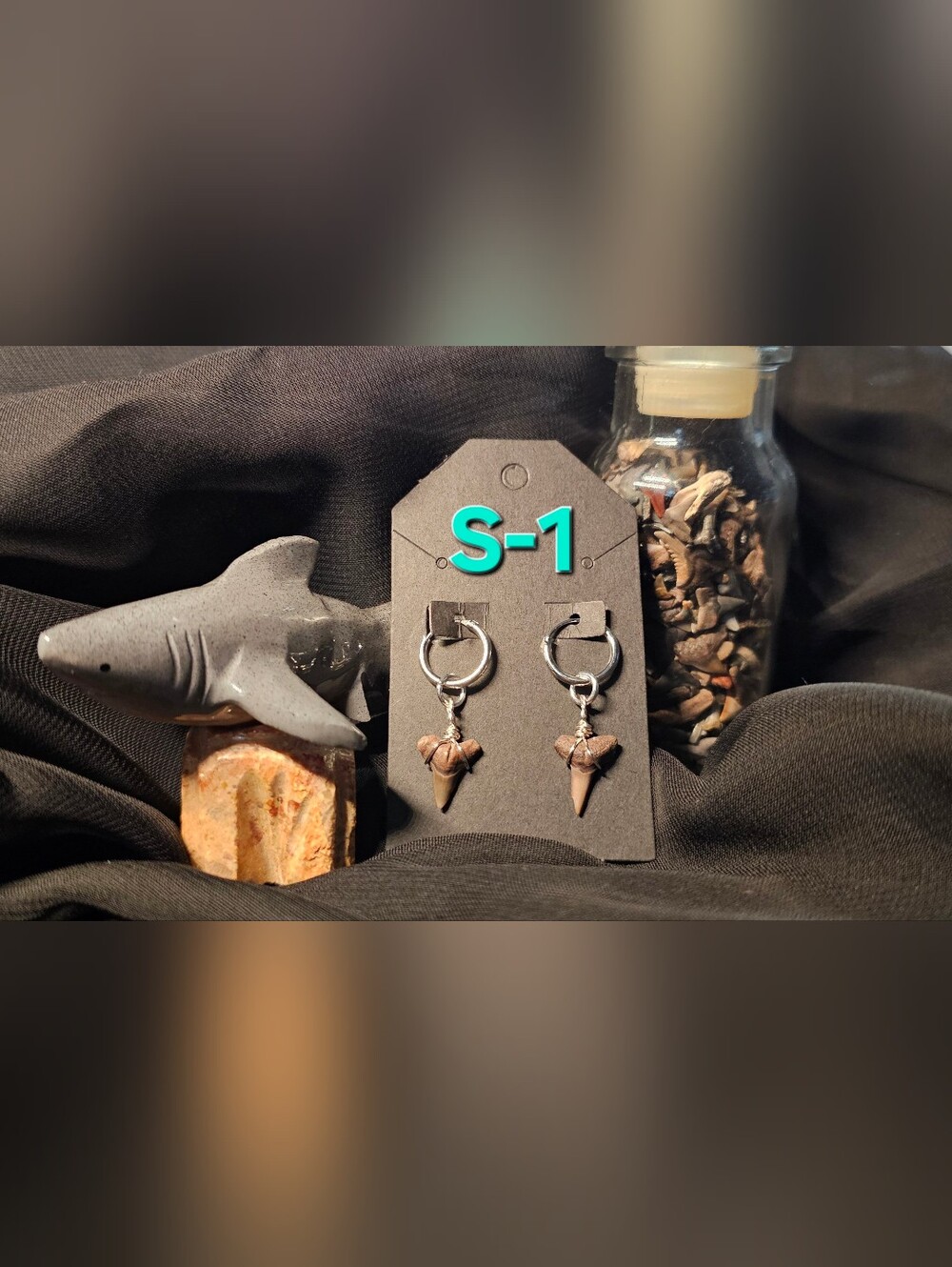 Shark Tooth Earrings (S-1)